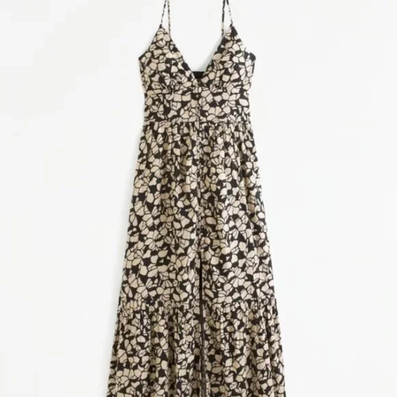 Abercrombie & Fitch | Dresses | Abercrombie Linenblend Buttonthrough Maxi  Dress Small Tall | Poshmark